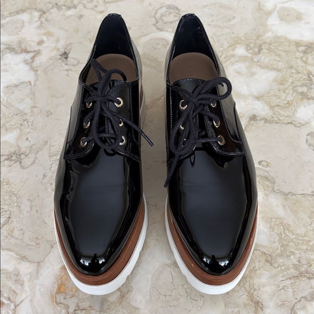 Aldo Sevaedia Wedge Platform Oxfords Chunky Lace-Ups - Picture 4 of 12